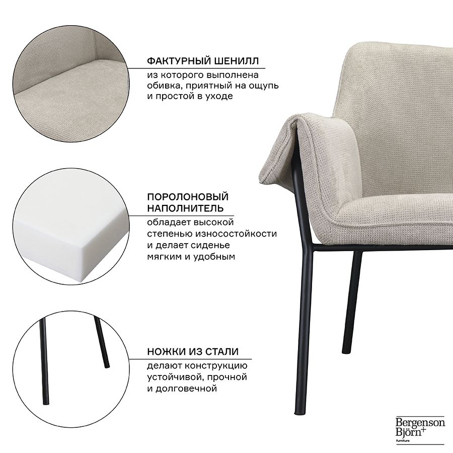 Кресло Bergenson Bjorn Aline FH-ALN-ARMCH-PL-TP 1
