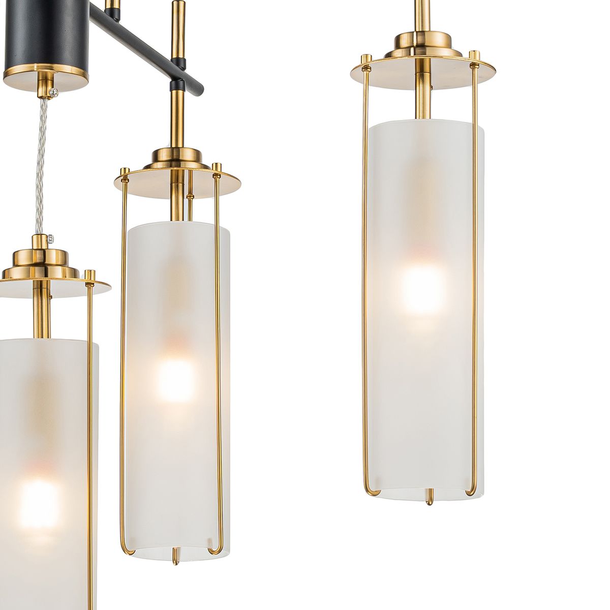 Подвесная люстра Indigo Torcia 11038/5P Brass V000419 2