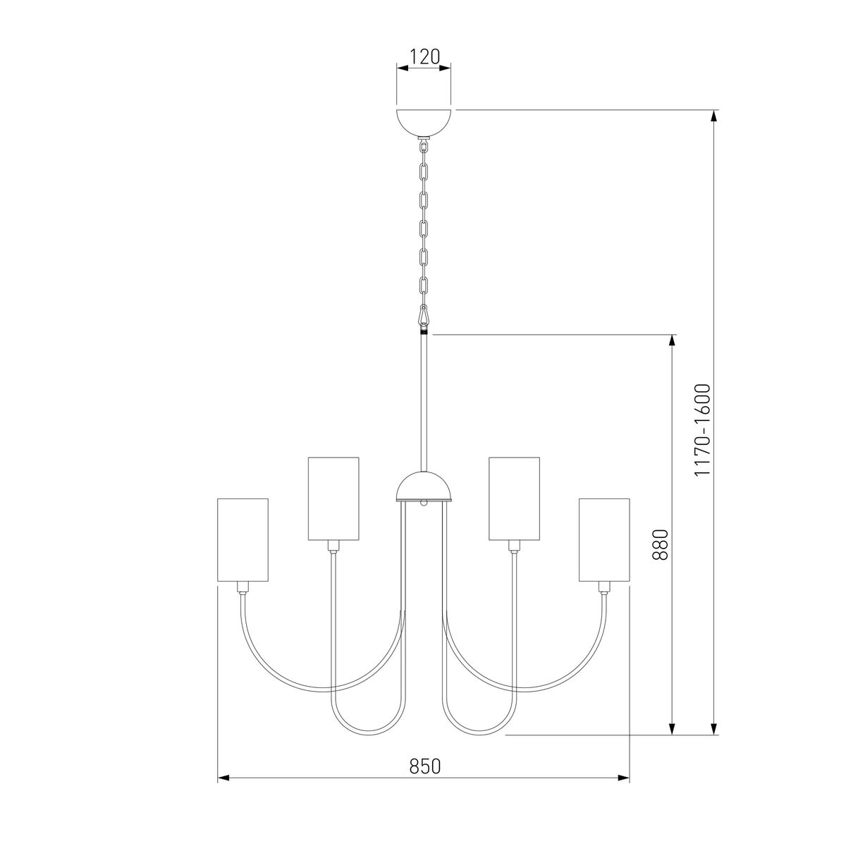 Подвесная люстра Eurosvet Abbey 60164/10 латунь 1