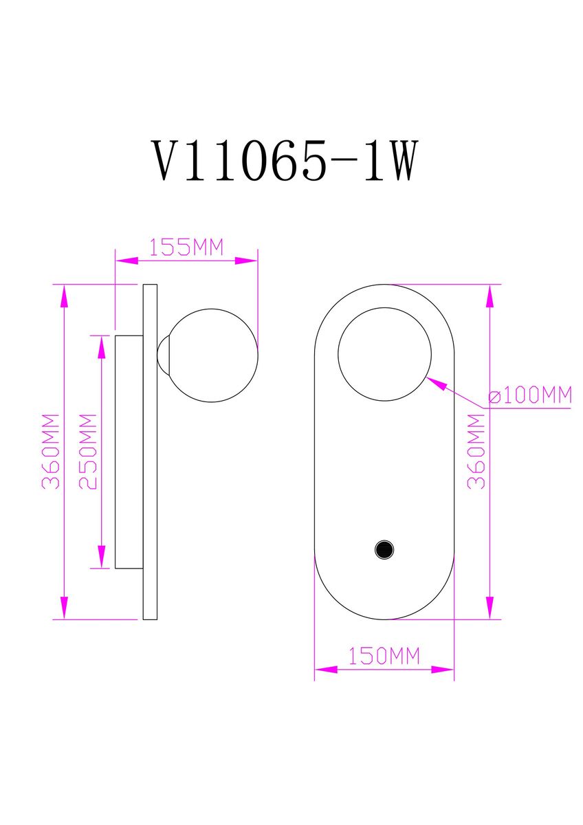 Бра Moderli Cavity V11065-1W 1