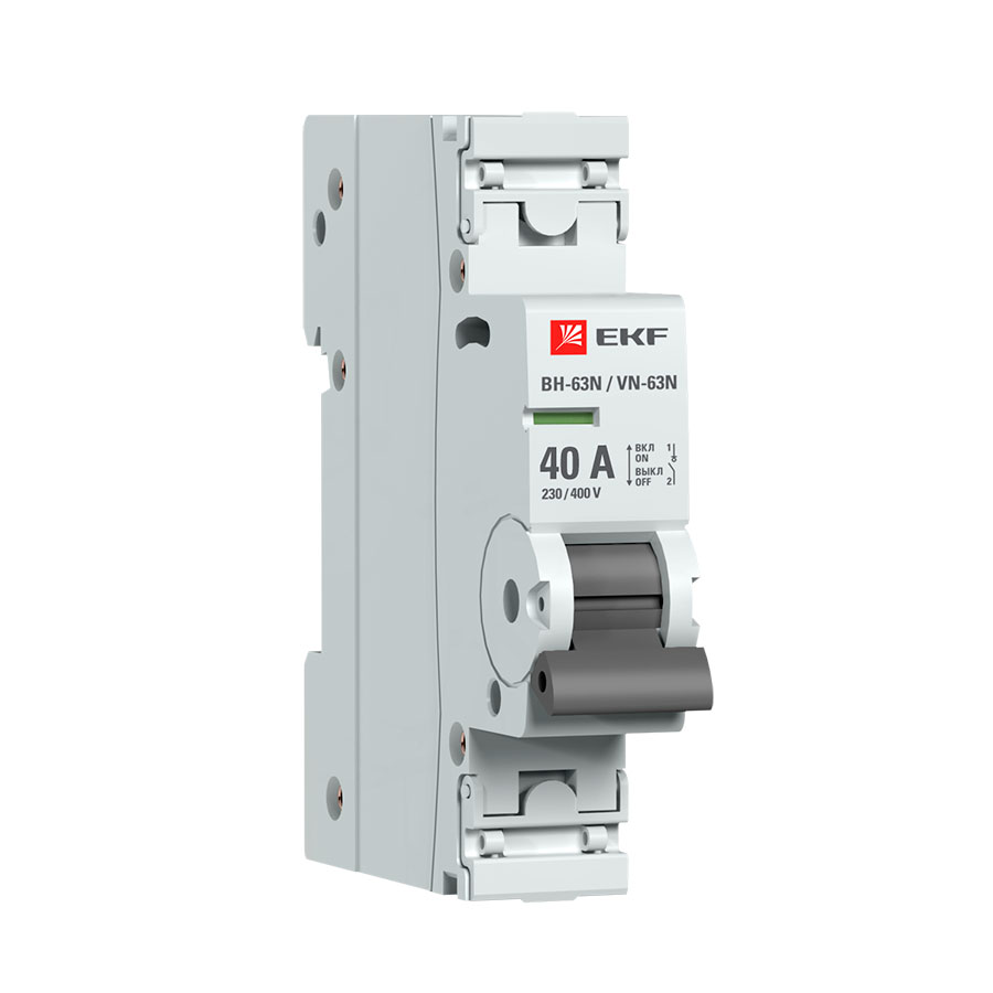 Выключатель нагрузки 1P 40А ВН-63N EKF PROxima S63140