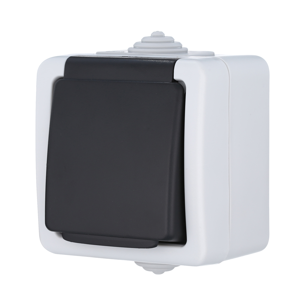 Розетка LK Studio одинарная с з/к, EF600G, 16A (серый) 80007 1