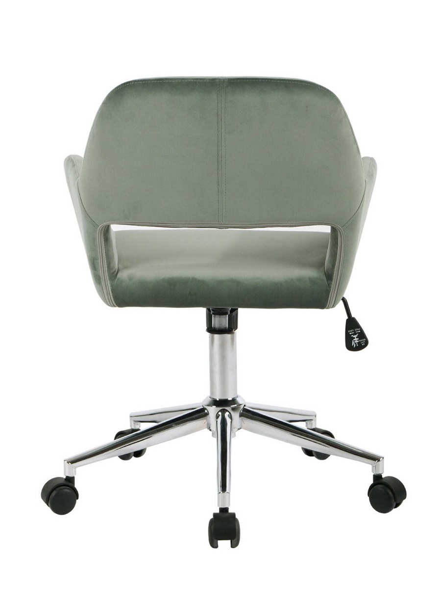 Поворотное кресло Stool Group Ross велюр оливковый ROSS CHROME VELVET CACTUS 3