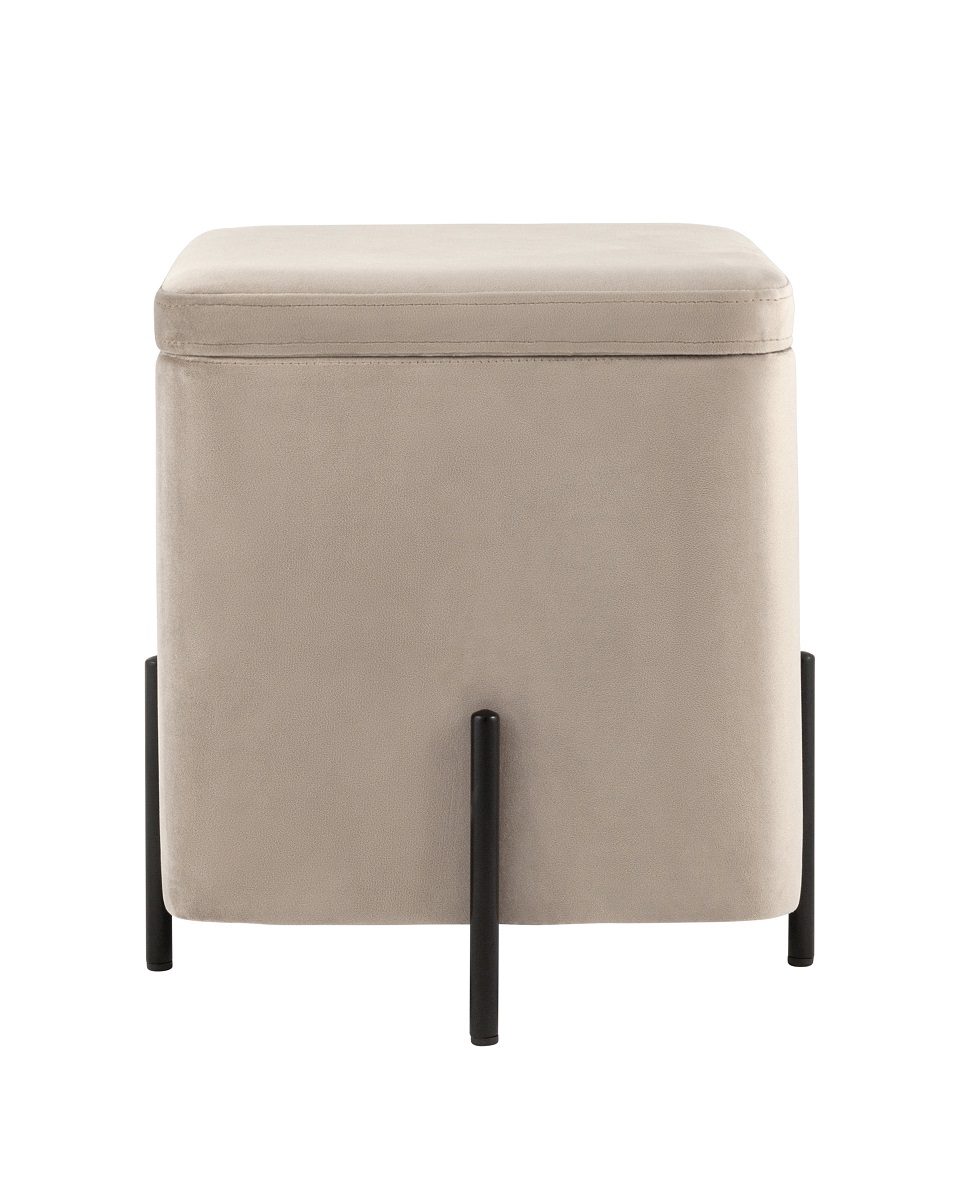 Пуф Stool Group Грейс велюр квадрат светло-серый vd-grays-kv-b25 1