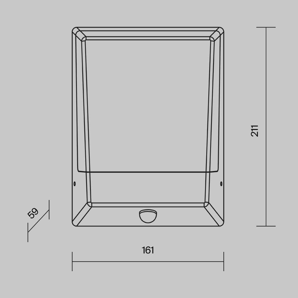 Уличный настенный светодиодный светильник Maytoni Row O448WL-L9GF3KSR 1