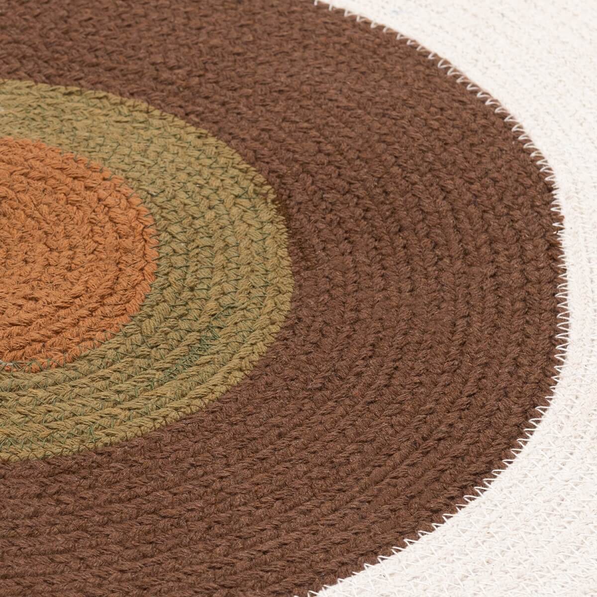 Ковер Tkano из хлопка Target коричневого цвета из коллекции Ethnic, Ø150 см TK22-DR0032 3