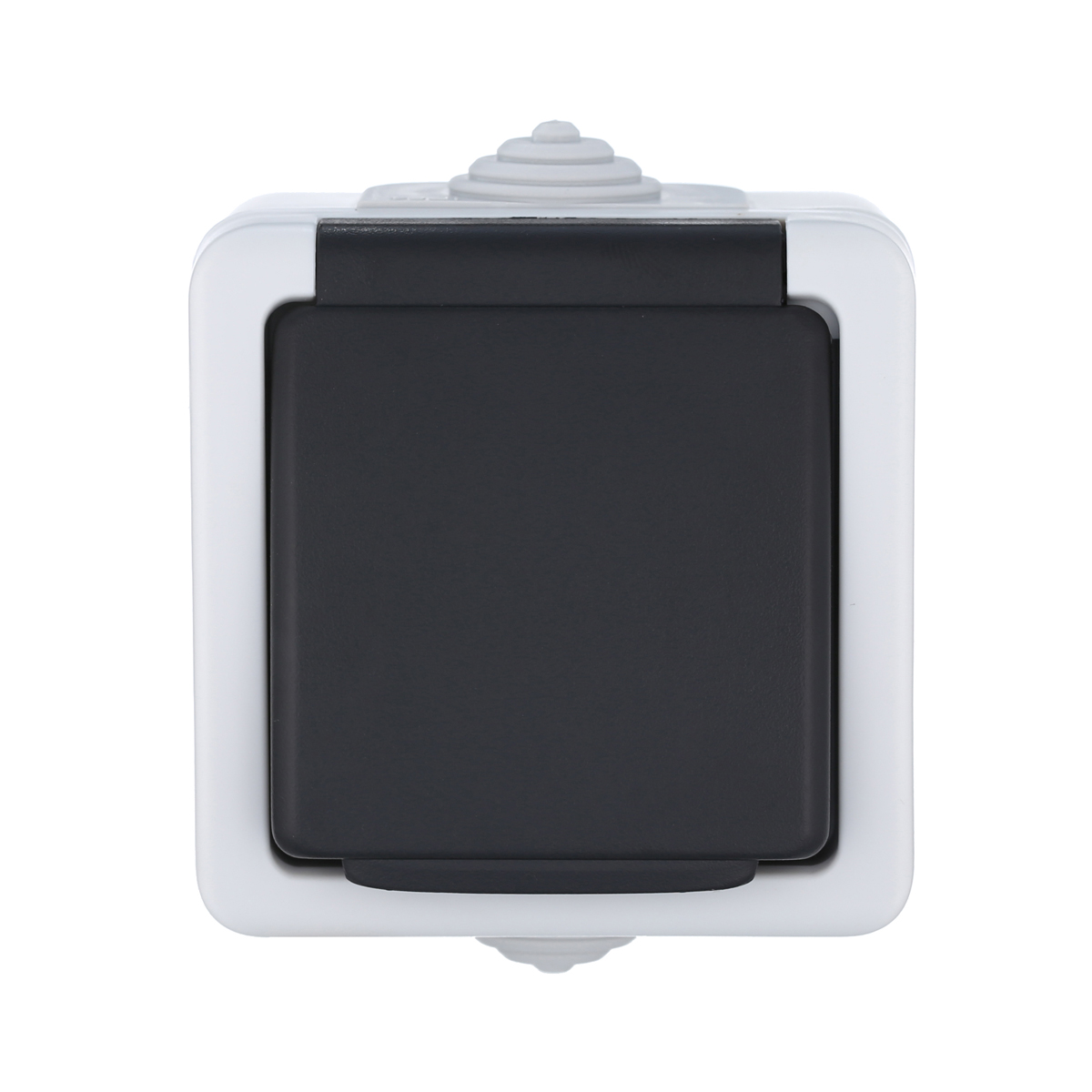 Розетка LK Studio одинарная с з/к, EF600G, 16A (серый) 80007 2