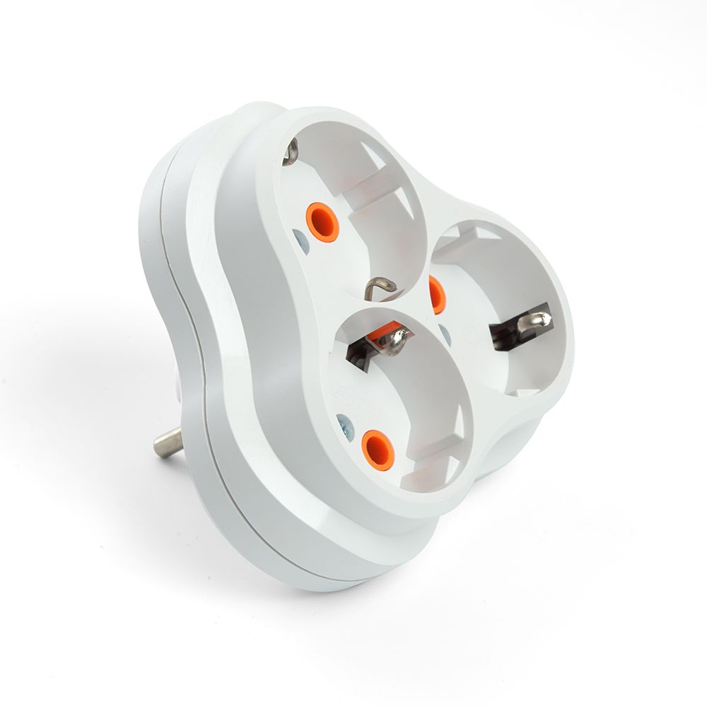 Разветвитель сетевой Stekker 3гн с/з ADP16-23-21 49165 3