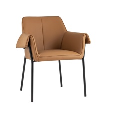 Кресло Stool Group Бесс экокожа коричневая FDC9469 Brown 270 -28
