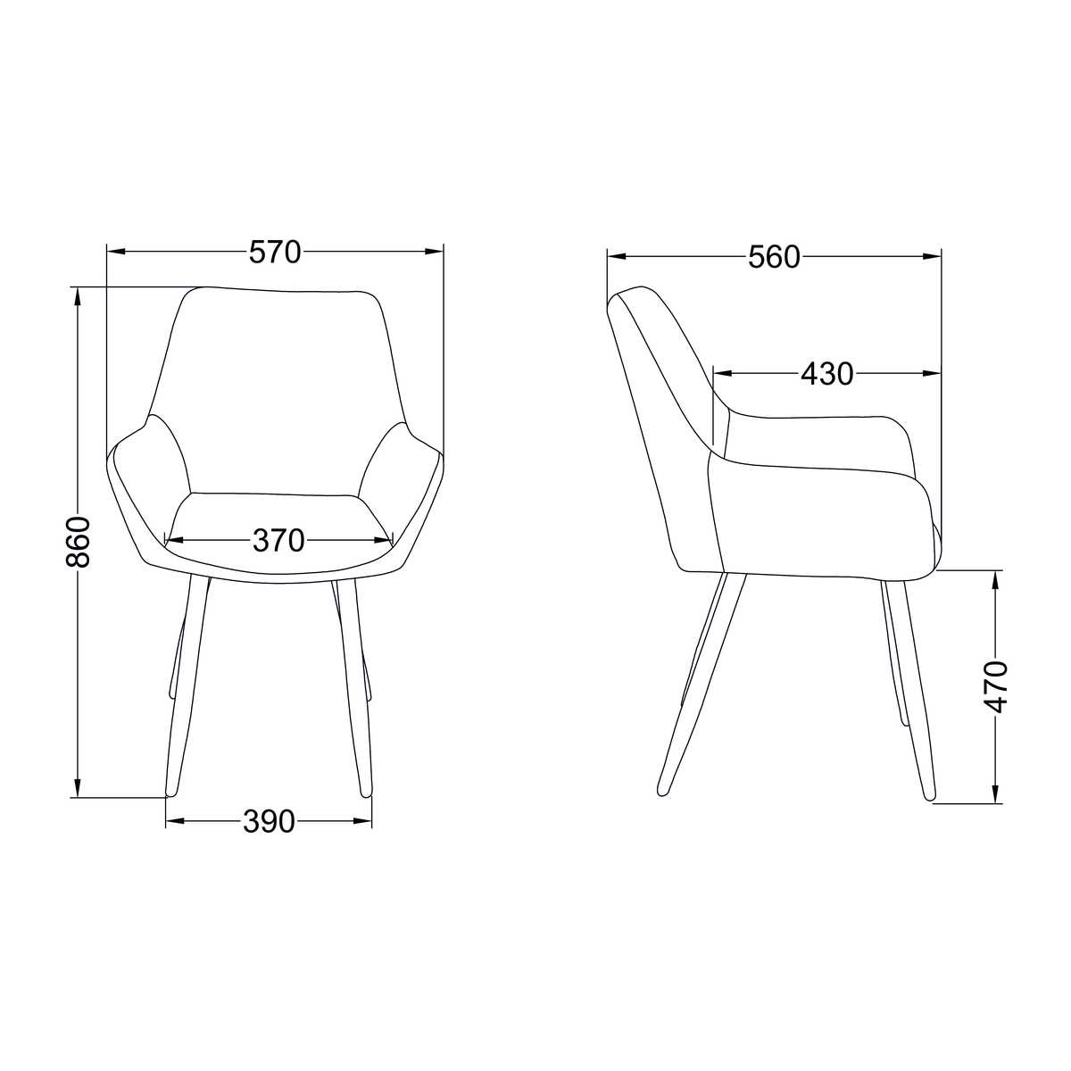 Кресло AksHome Pablo серый, велюр 72329 1