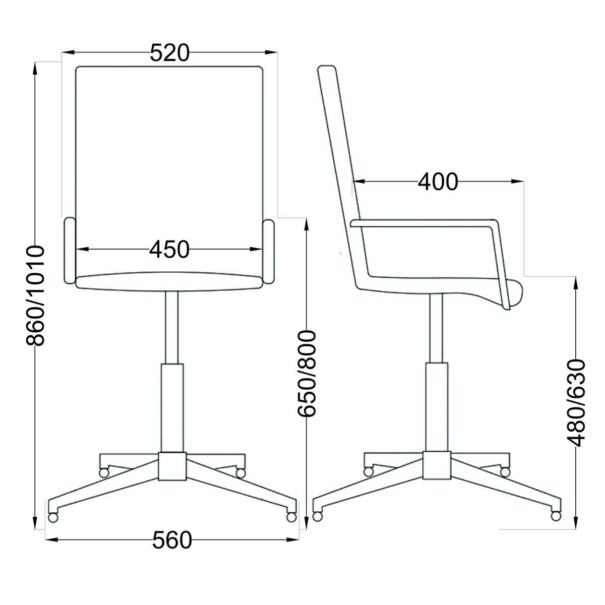 Поворотное кресло AksHome Rosio светло-зелёный, экокожа 67333 1