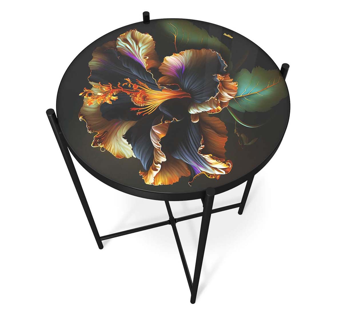 Журнальный стол Sheffilton SHT-CT8-3 ночной цветок/черный муар 5093730109 1