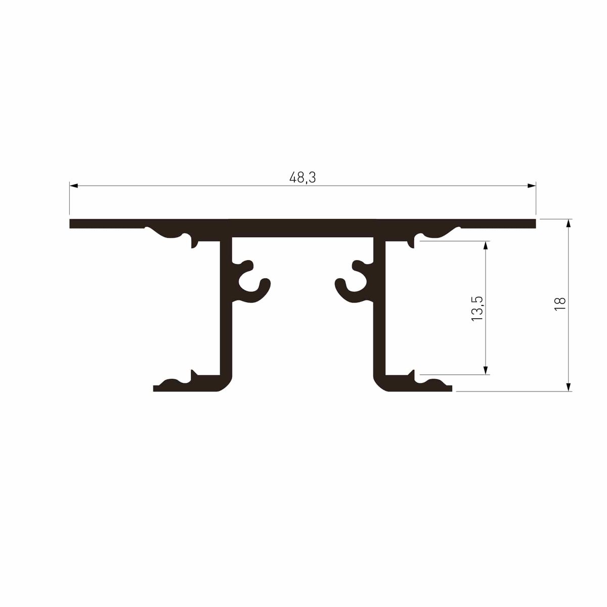 Профиль алюминиевый с рассеивателем Elektrostandard LL-2-ALP022 a066620 1