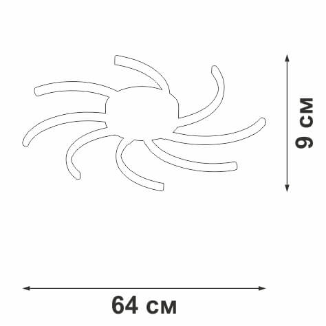 Потолочный светодиодный светильник Vitaluce V4685-0/8PL изображение 4 Потолочный светодиодный светильник Vitaluce V4685-0/8PL Фото № 4