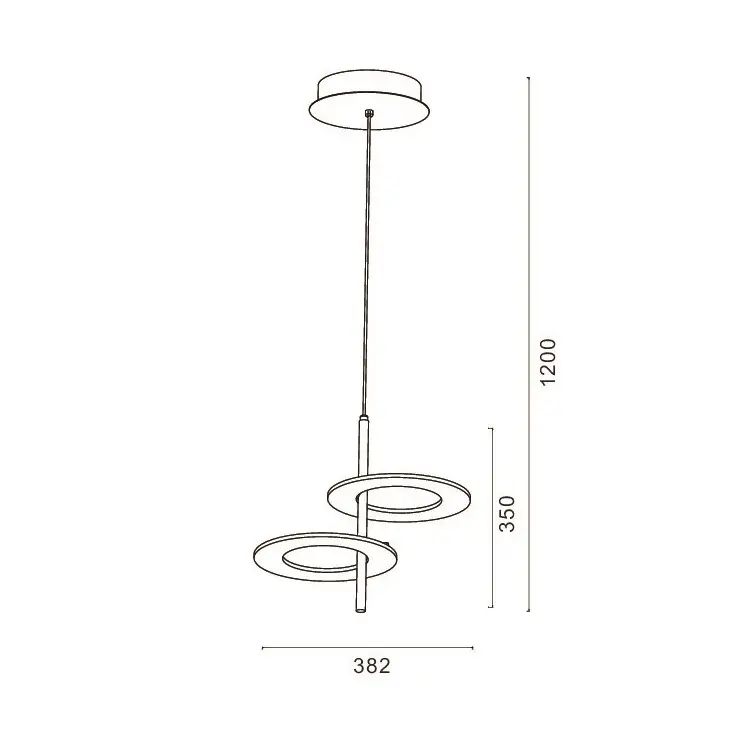 Подвесной светодиодный светильник Romatti Cullinan Saturne PD11136 1
