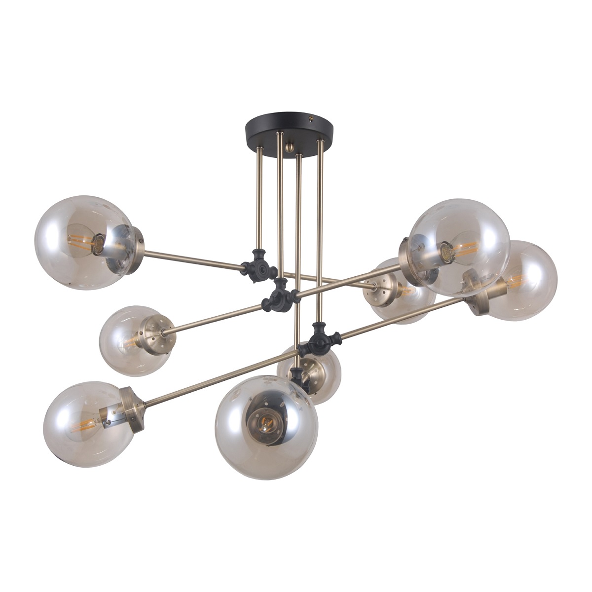 Потолочная люстра Gerhort G71162/8BK+AB AMB