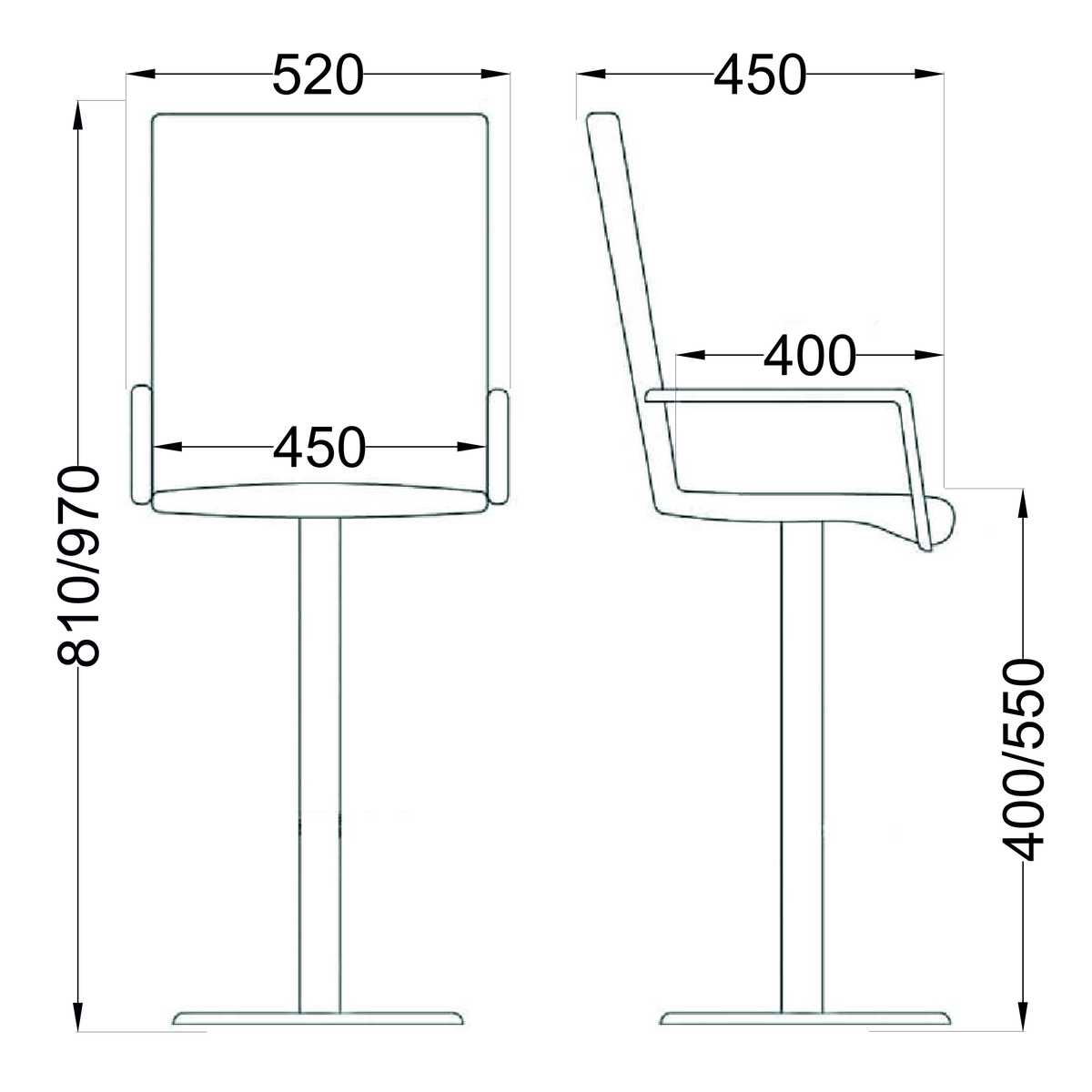 Поворотное кресло AksHome Rosio черный, экокожа 45375 1
