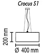 Подвесной светильник TopDecor Crocus Glade S1 01 04g 1