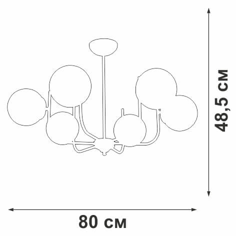 Потолочная люстра Vitaluce V3957-7/6PL изображение 4 Потолочная люстра Vitaluce V3957-7/6PL Фото № 4