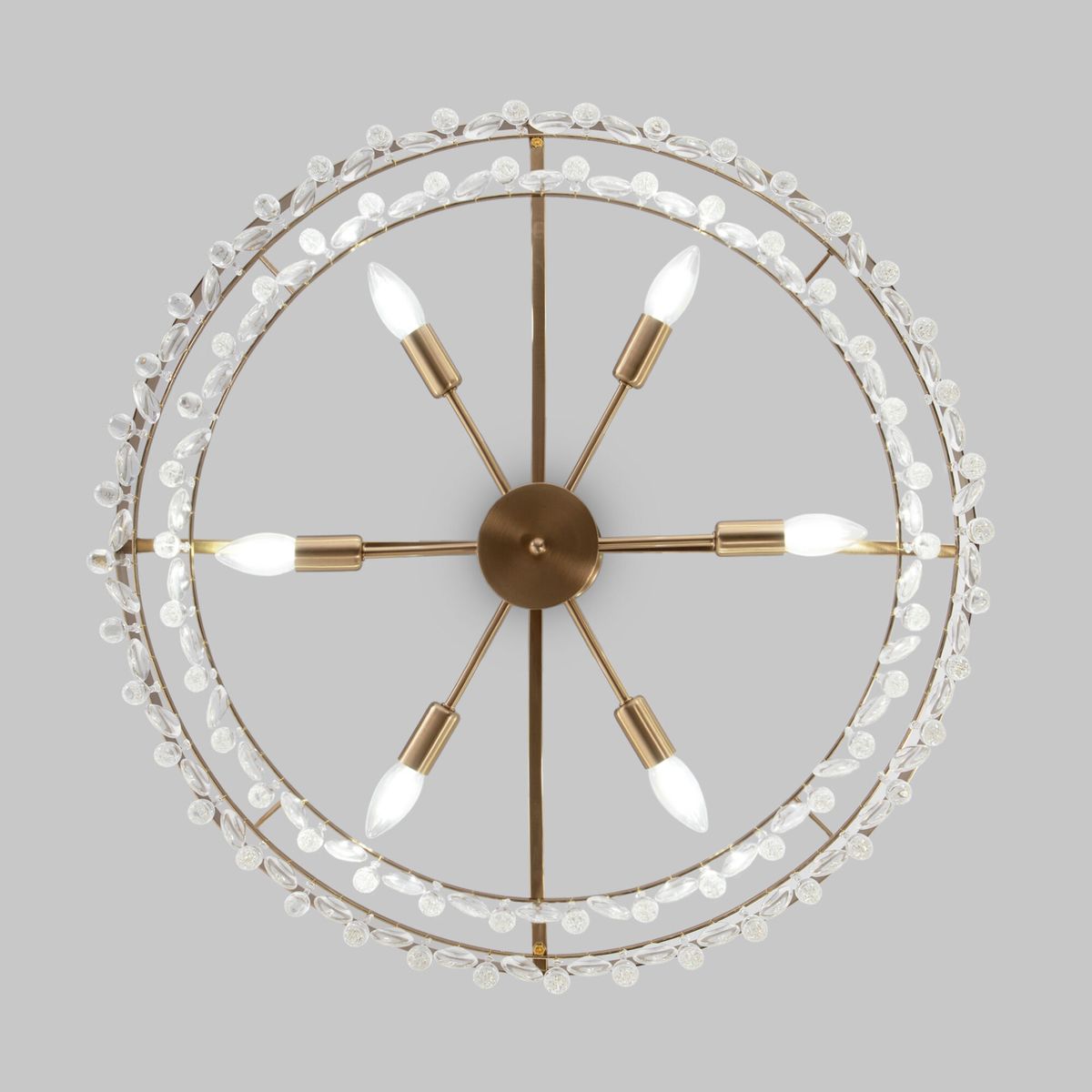 Подвесная люстра Eurosvet Sophie 60165/6 латунь 3