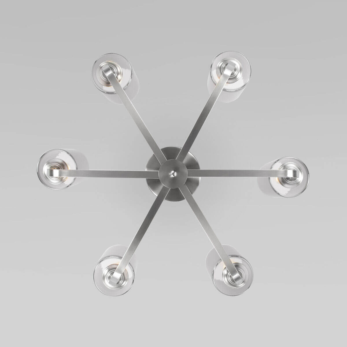 Потолочная люстра Eurosvet Defi 60138/6 сатин-никель 3