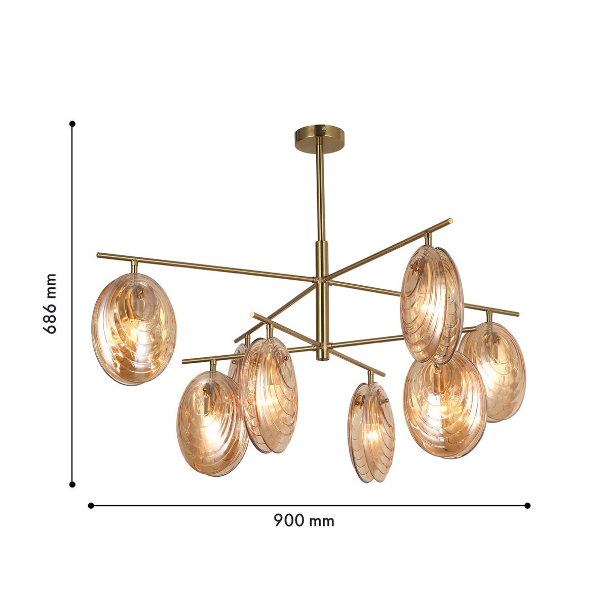 Подвесная люстра F-Promo Media 4485-8C 1