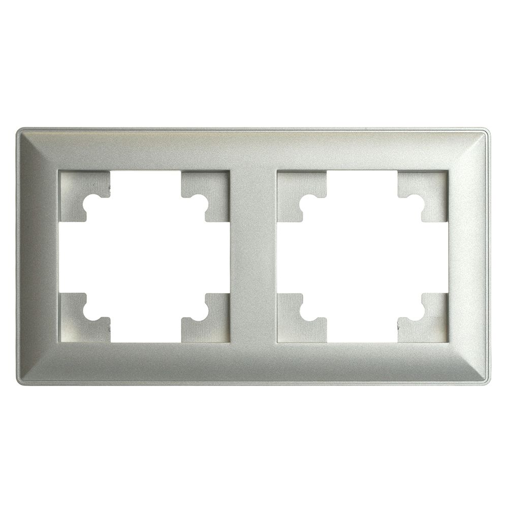 Рамка 2-постовая Stekker Катрин серебро PFR00-7002-03 39798