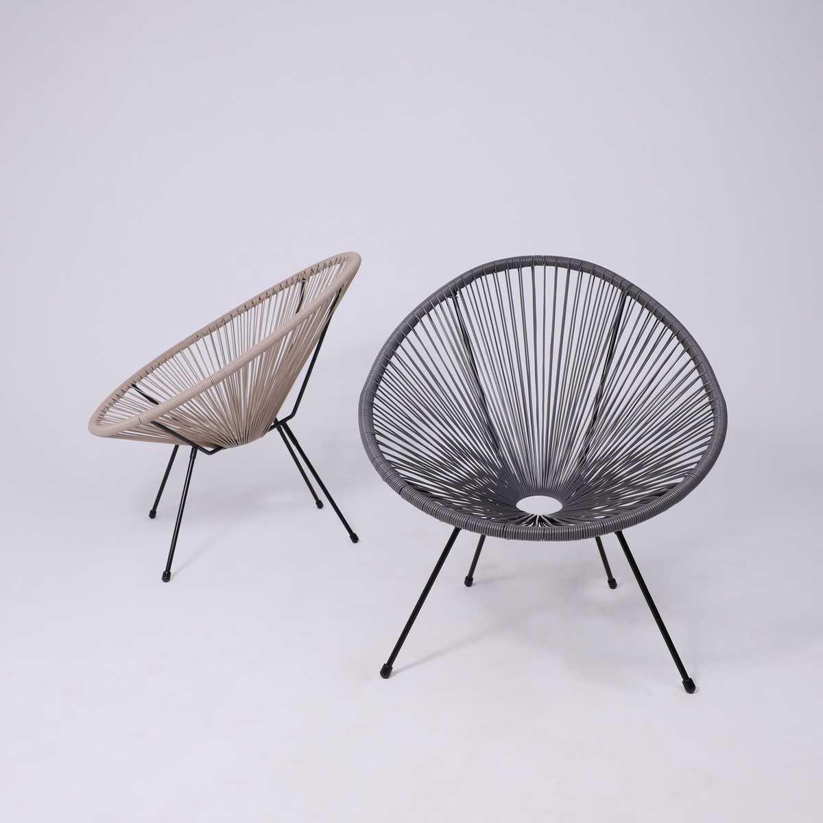 Садовое кресло AksHome Rimini иск. ротанг, серый 95475 2