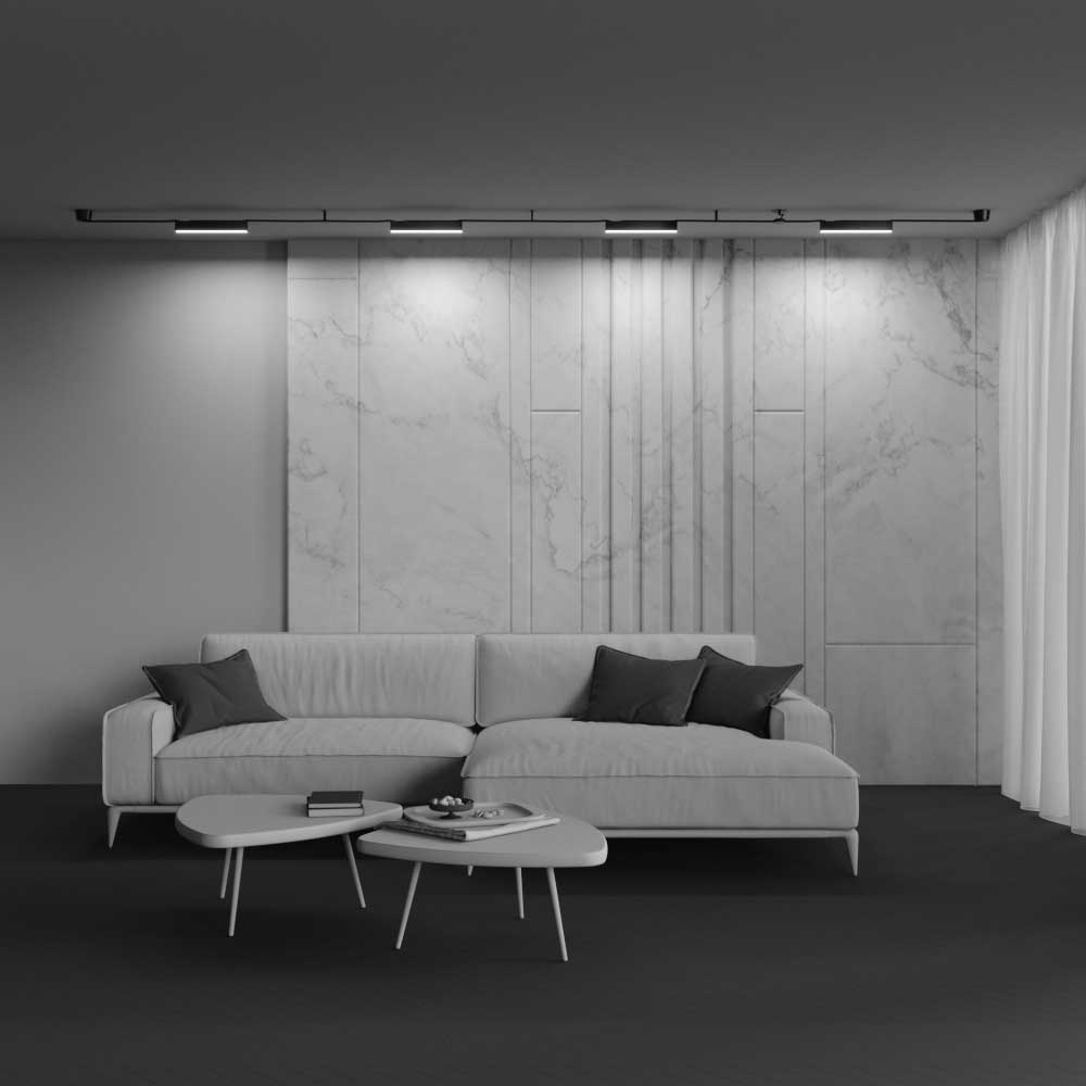 Подвесной светодиодный светильник Maytoni Technical Pendant system Parity Basis TR129B-12W3K-B 3