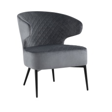 Кресло Stool Group Royal велюр тёмно-серый vd-royal-b27