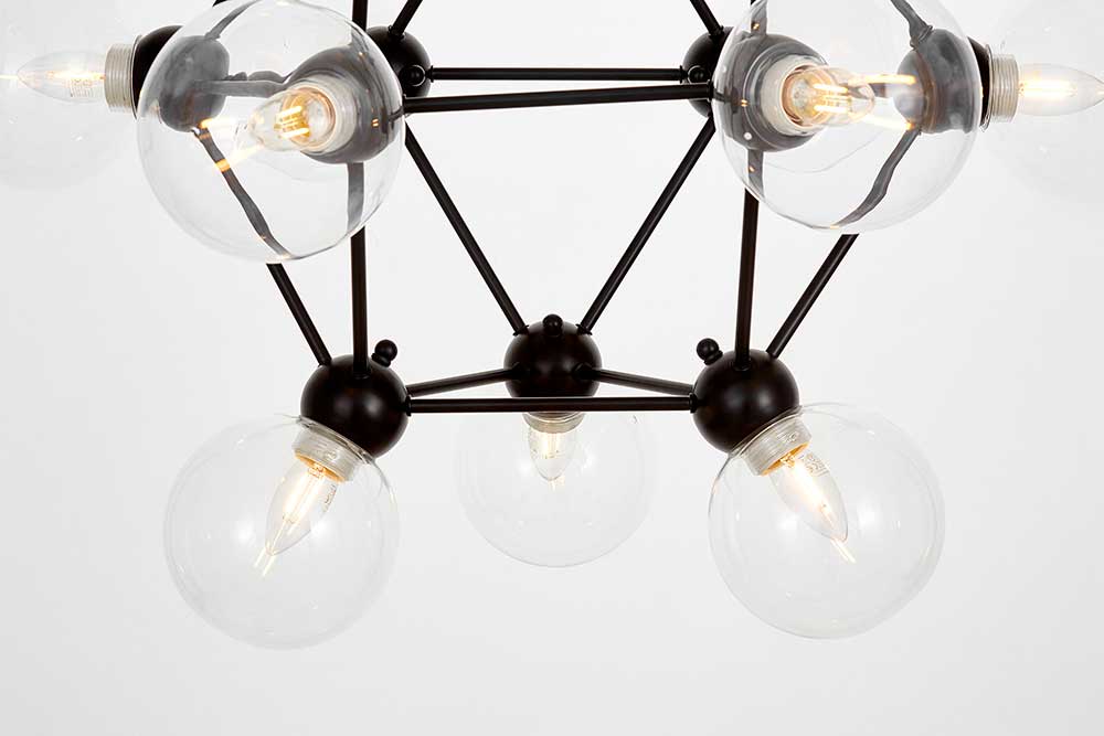 Подвесная люстра Lumina Deco Zodiak LDP 160N-12 BK+PR 2