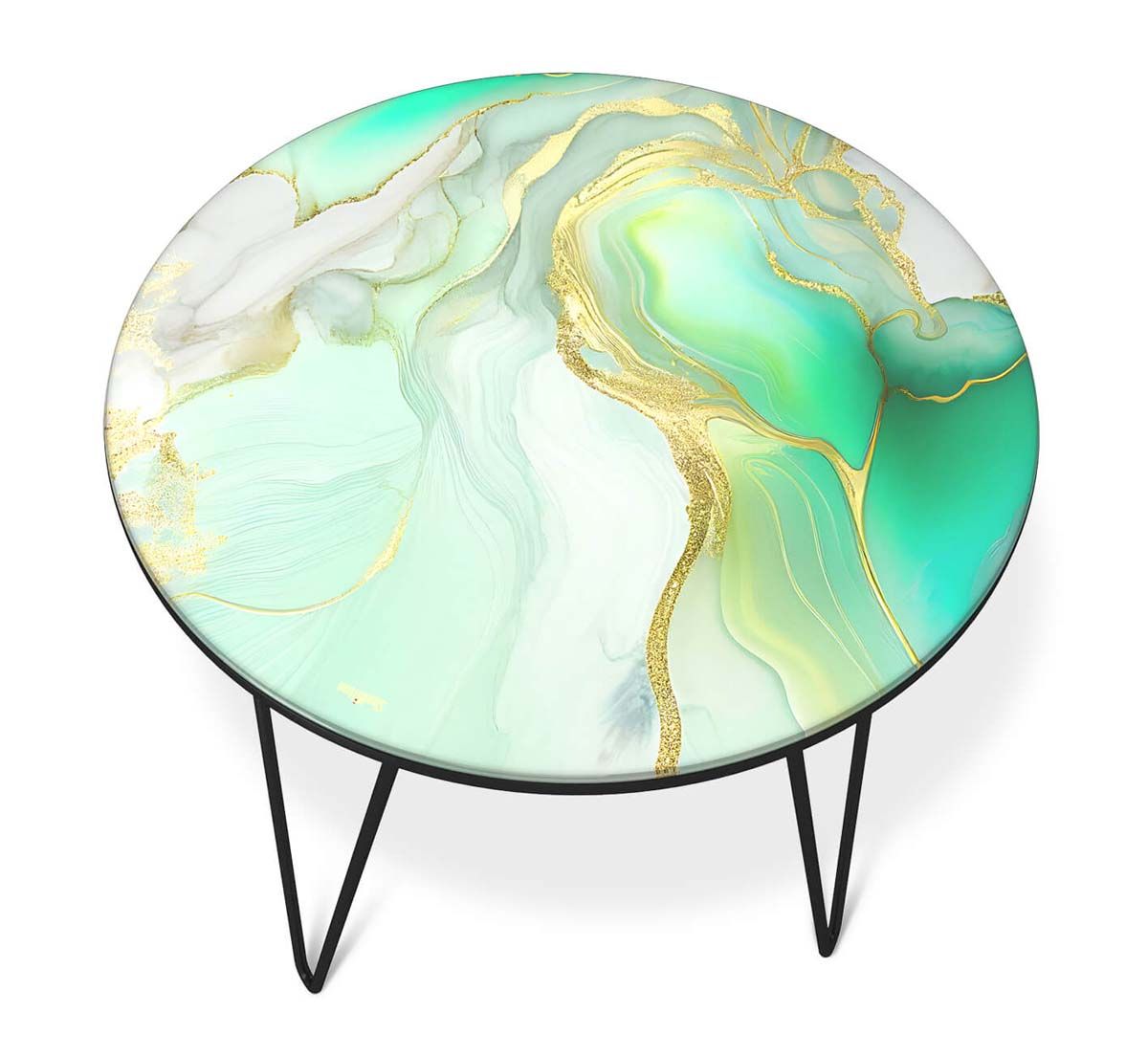 Журнальный стол Sheffilton SHT-CT27 лазурно голубой/черный муар 4007482107 1