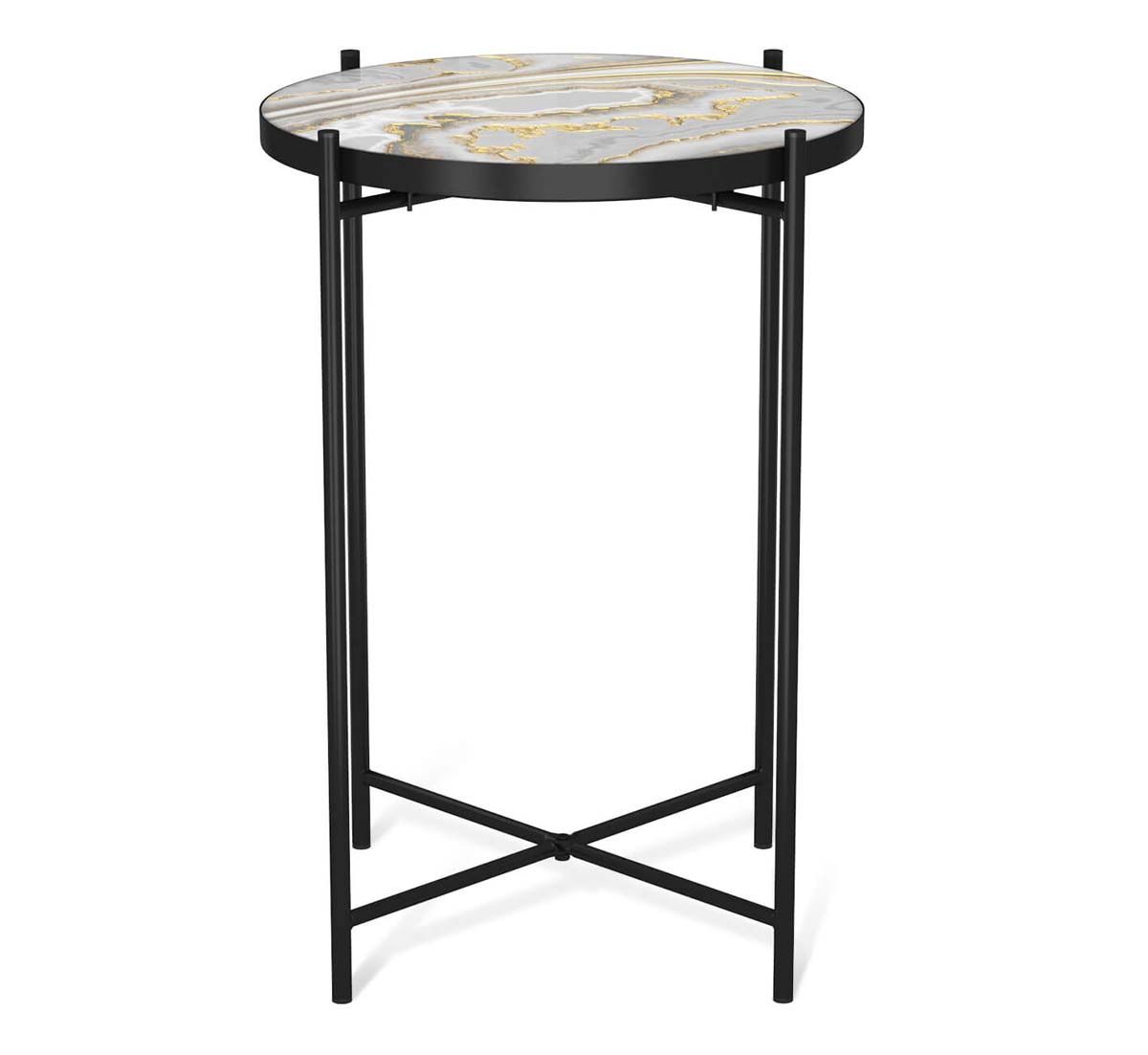 Журнальный стол Sheffilton SHT-CT8-3 золотистый пепел/черный муар 5093730103 2