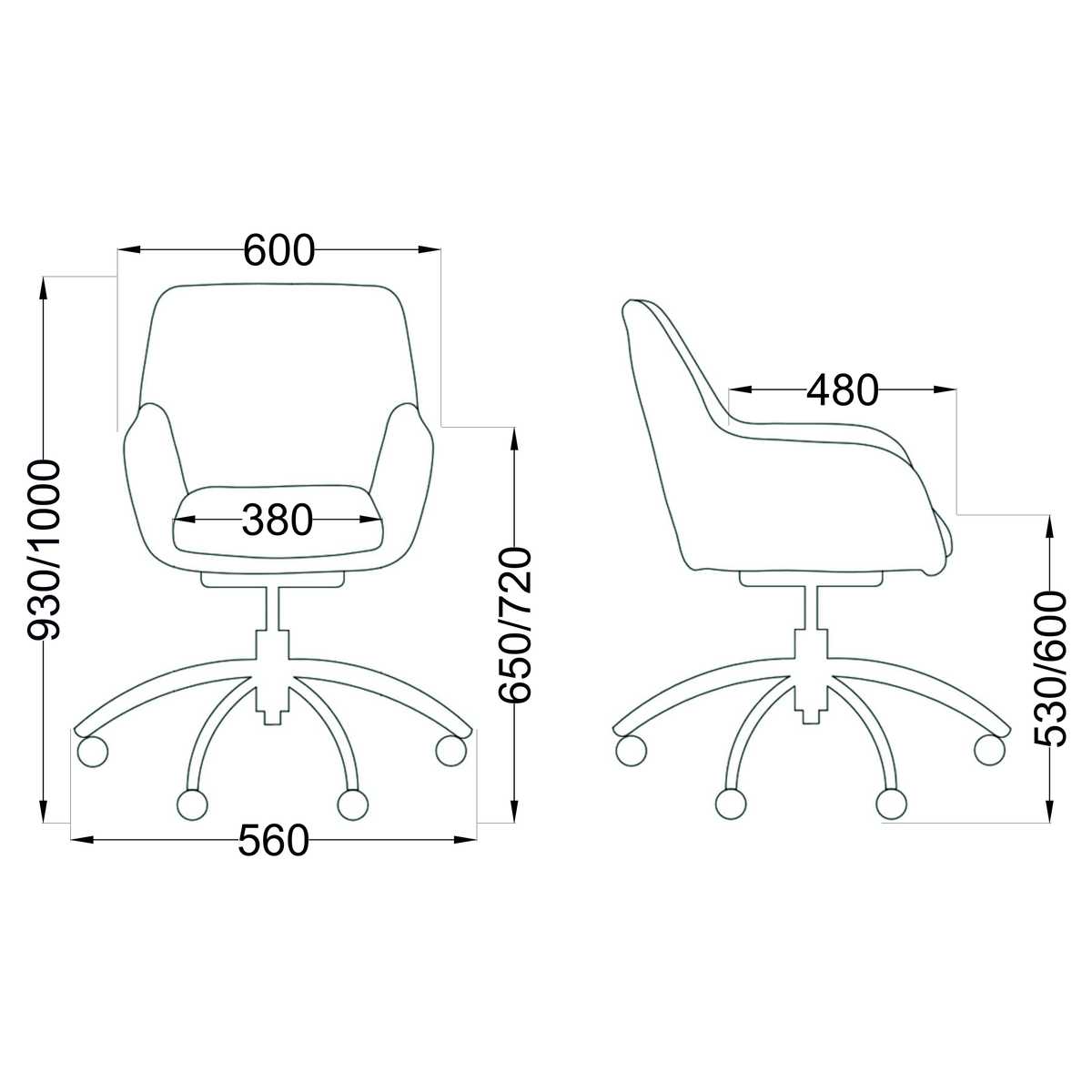 Поворотное кресло AksHome Grasso светло-коричневый, ткань 58893 1