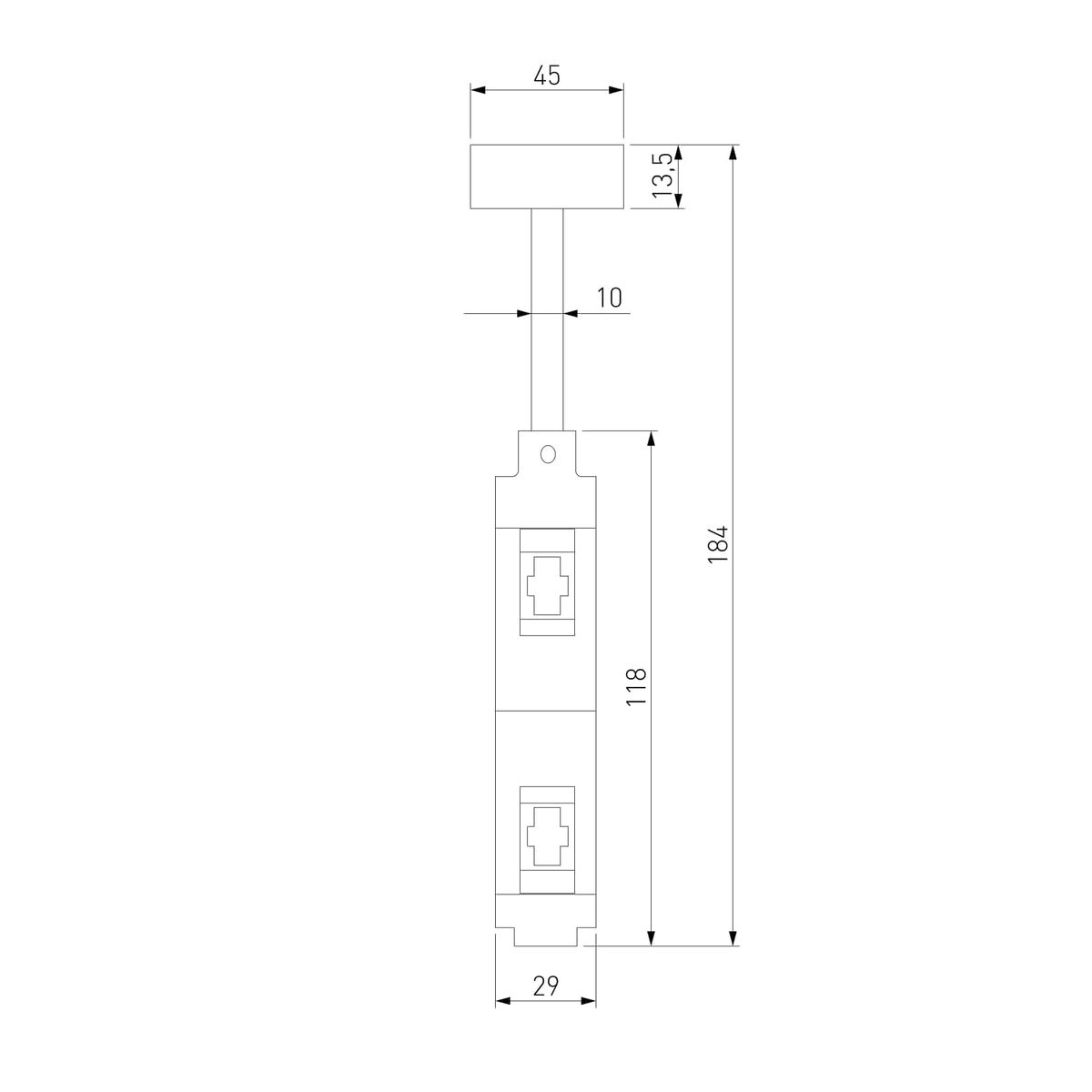 Декоративная стойка двойная Elektrostandard Esthetic Magnetic 85144/00 a065436  4