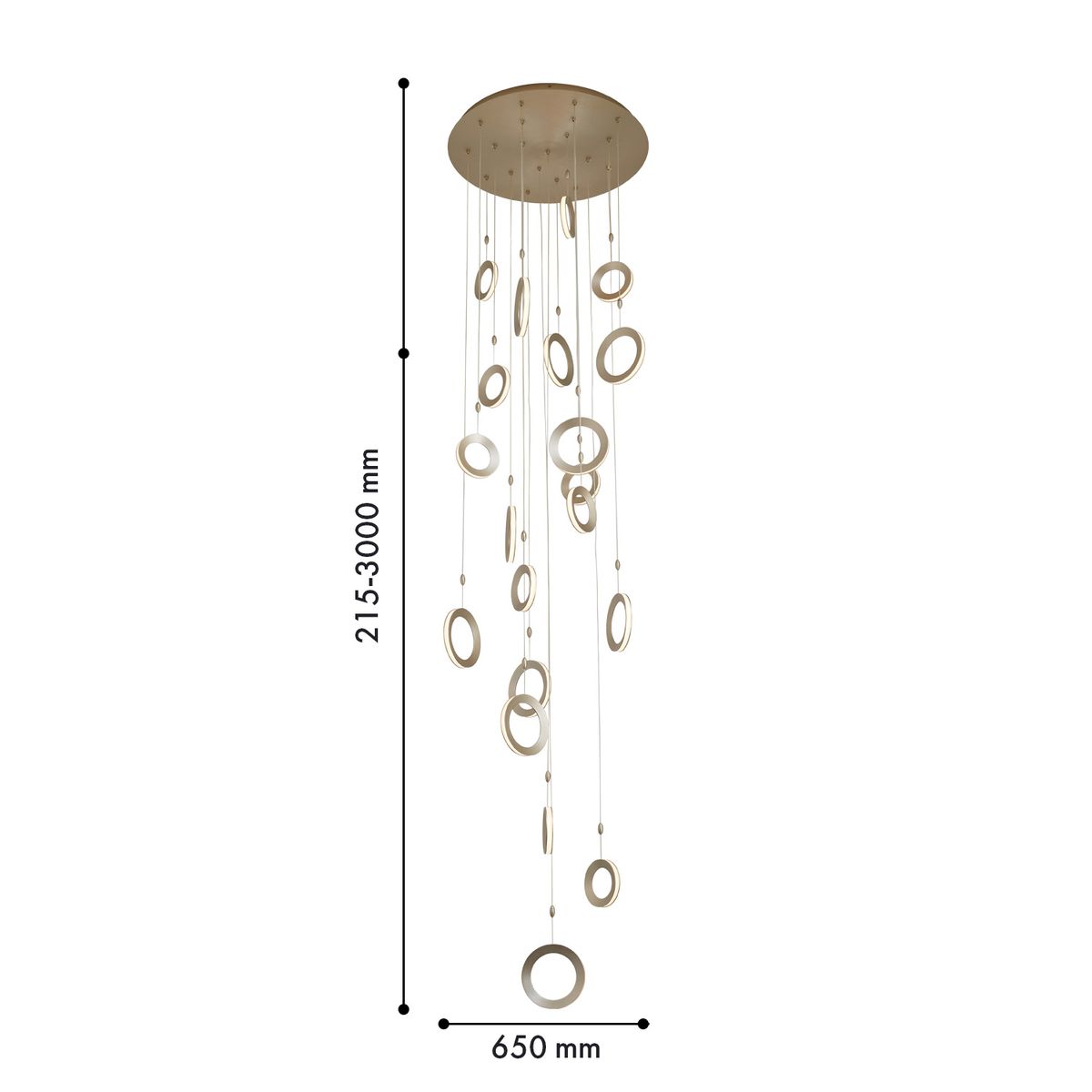 Подвесная светодиодная люстра Favourite Jongleur 4322-20P 1