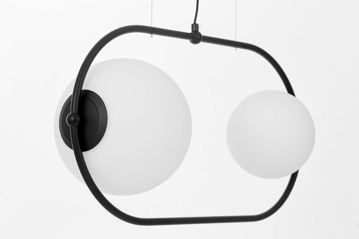 Подвесная люстра Lumina Deco Panari LDP 1210-2-PR BK 2