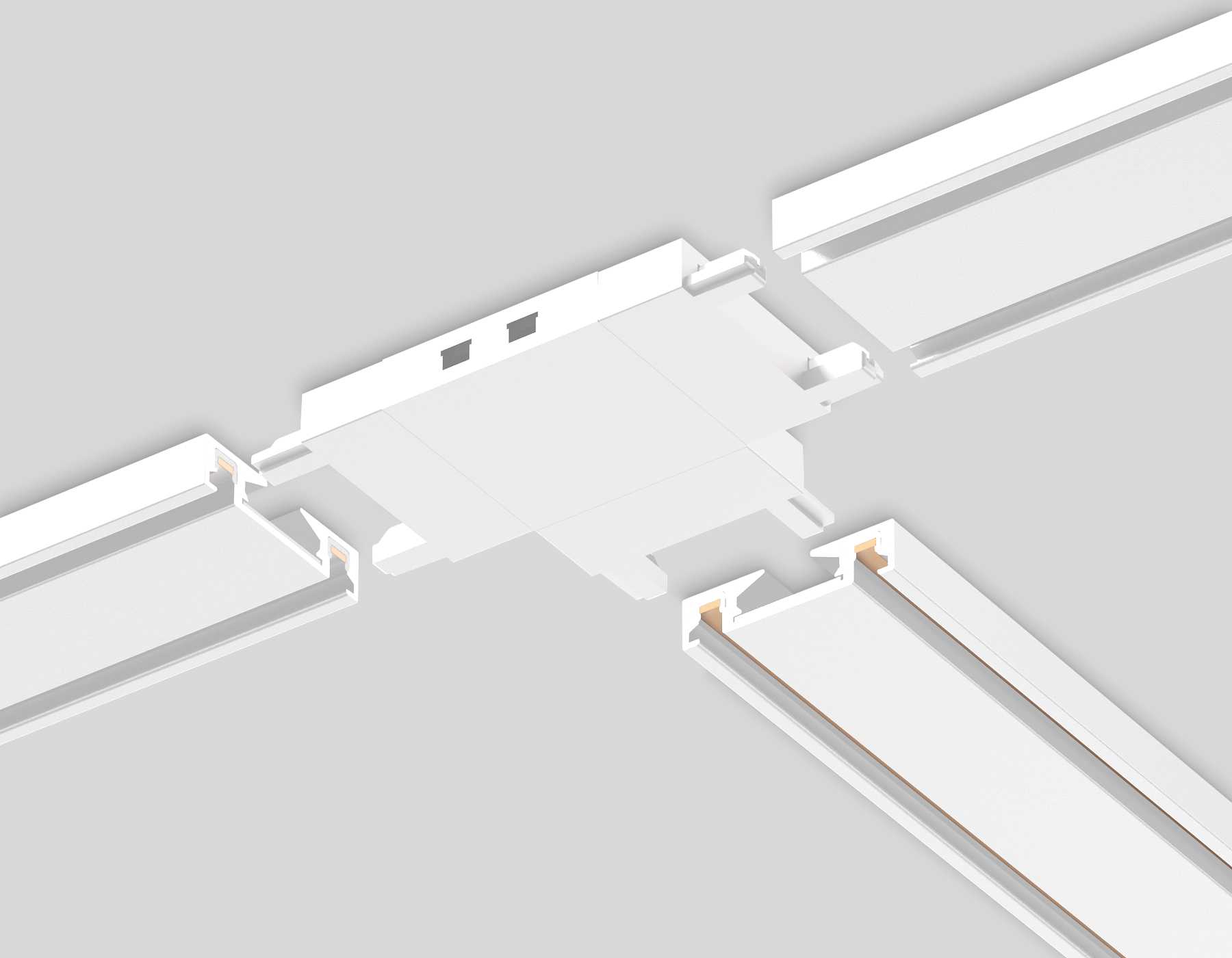 Коннектор T-образный Ambrella light Track System Magnetic Ultra Slim GV1118 1