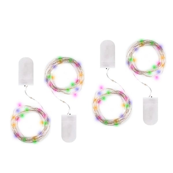 Светодиодная гирлянда ФАZA роса разноцветная (4шт) DC-G05-20MS4