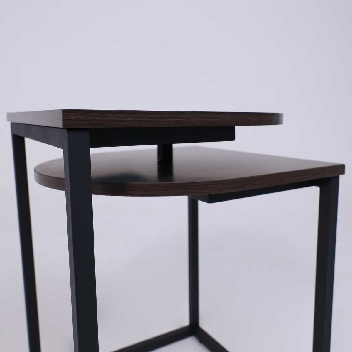 Журнальный стол AksHome Chip дуб итальянский/черный, 400*400*550 92420 4