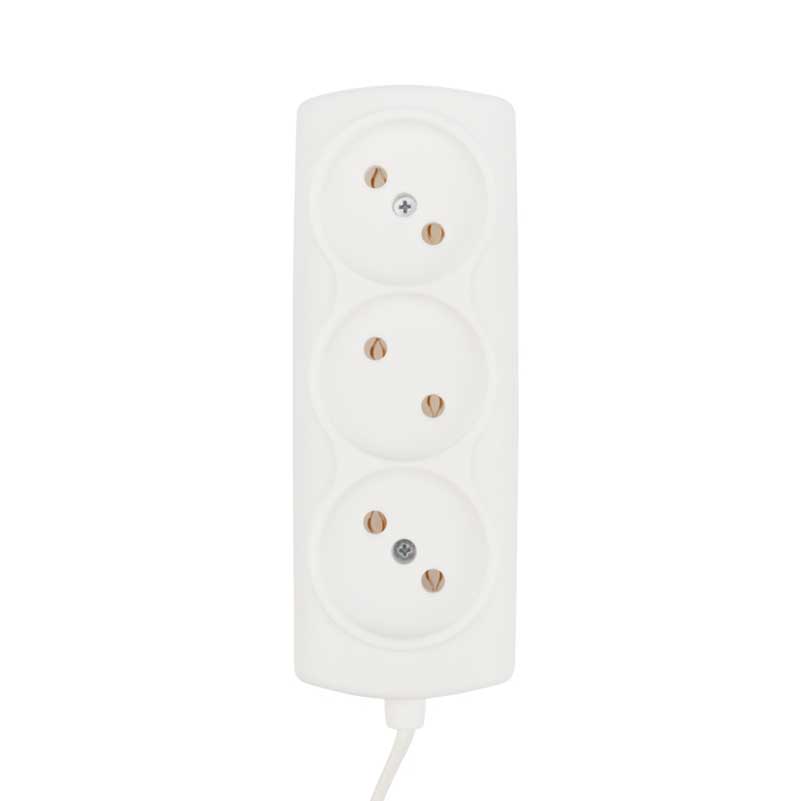 Удлинитель PROconnect STANDARD 3 гнезда, 3 м, 2х0.75 мм² , б/з, белый 11-7211