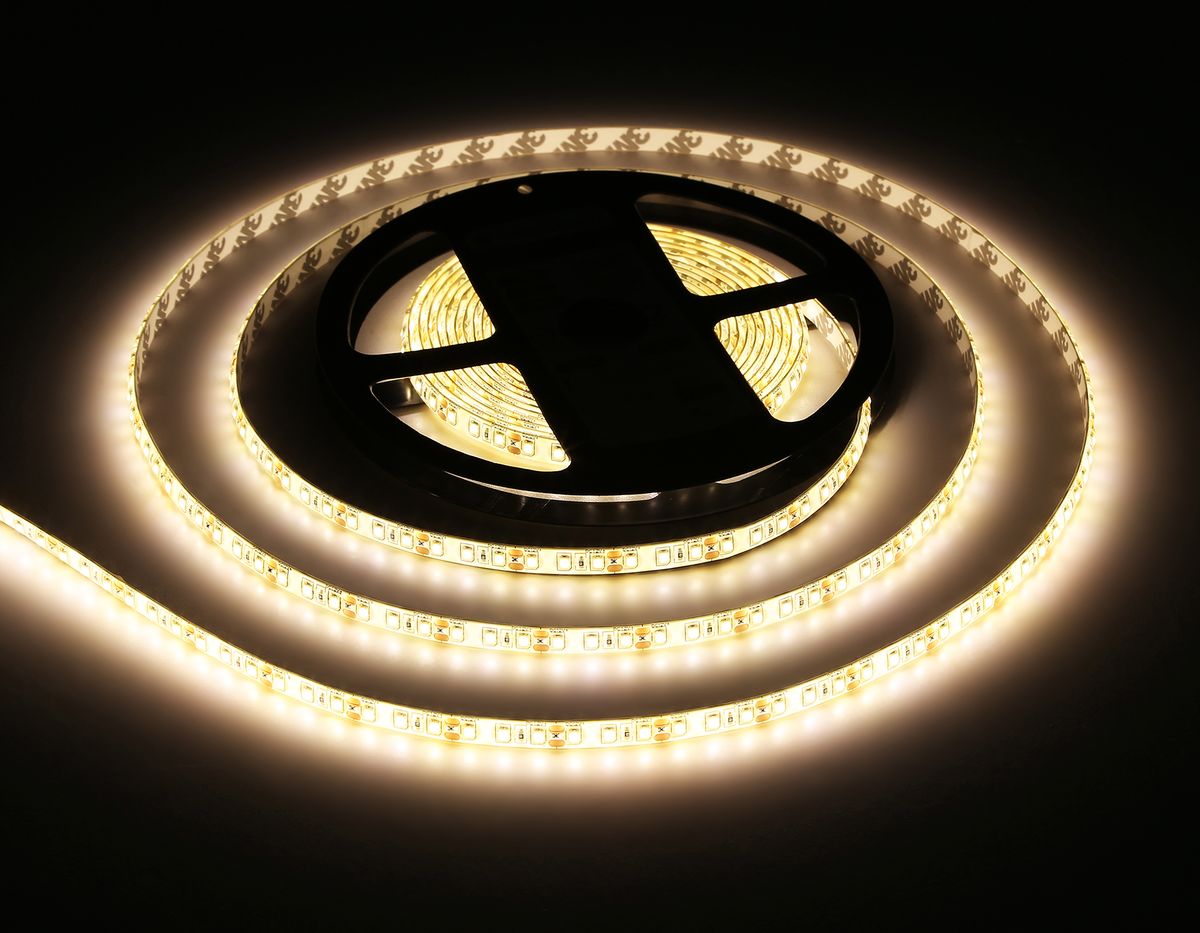 Светодиодная влагозащищенная лента Ambrella Light 9,6W/m 120LED/m 2835SMD теплый белый 5M GS1201 5