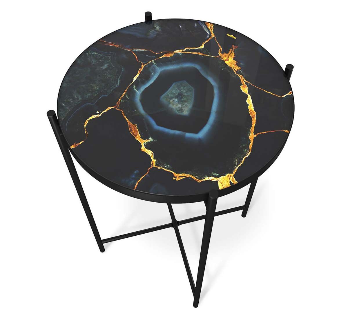 Журнальный стол Sheffilton SHT-CT8-3 титановый кварц/черный муар 5093730111 2