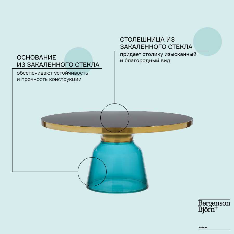 Кофейный стол Bergenson Bjorn Odd MZTBL_CGLSBLU_75 1