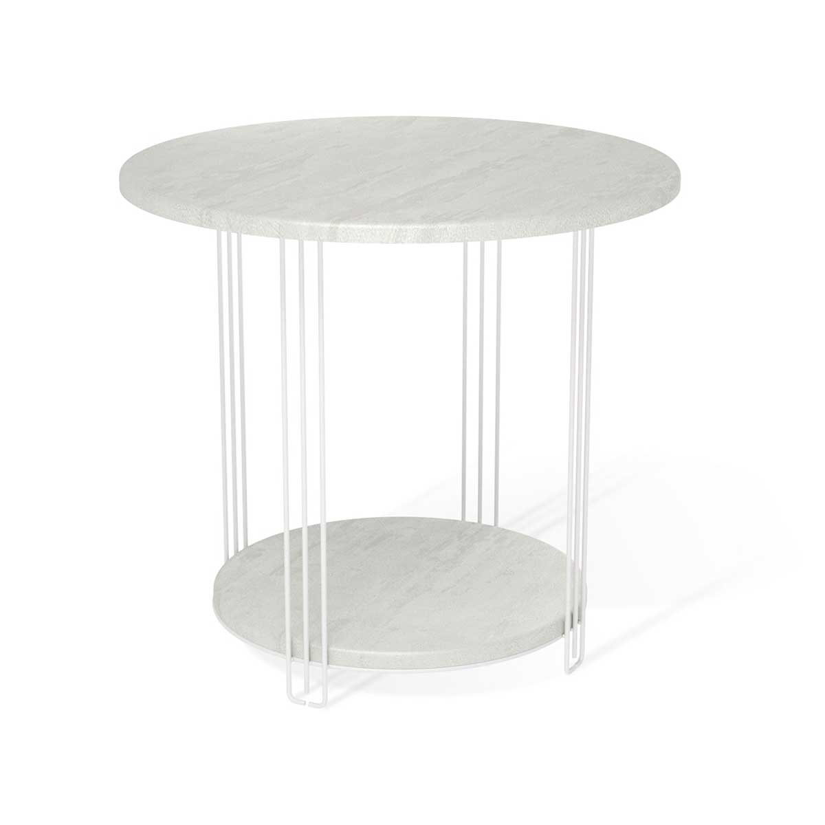 Кофейный стол Sheffilton SHT-CT32-1 белый муар/бетон лофт 6017387201