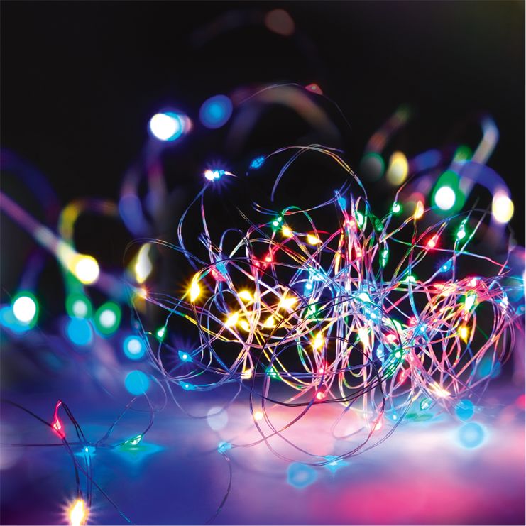 Светодиодная гирлянда ФАZA роса разноцветная DC-G03-50M 1