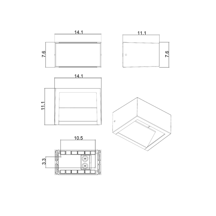 Уличный настенный светодиодный светильник Arte Lamp Liverpool A1326AL-1BK 1