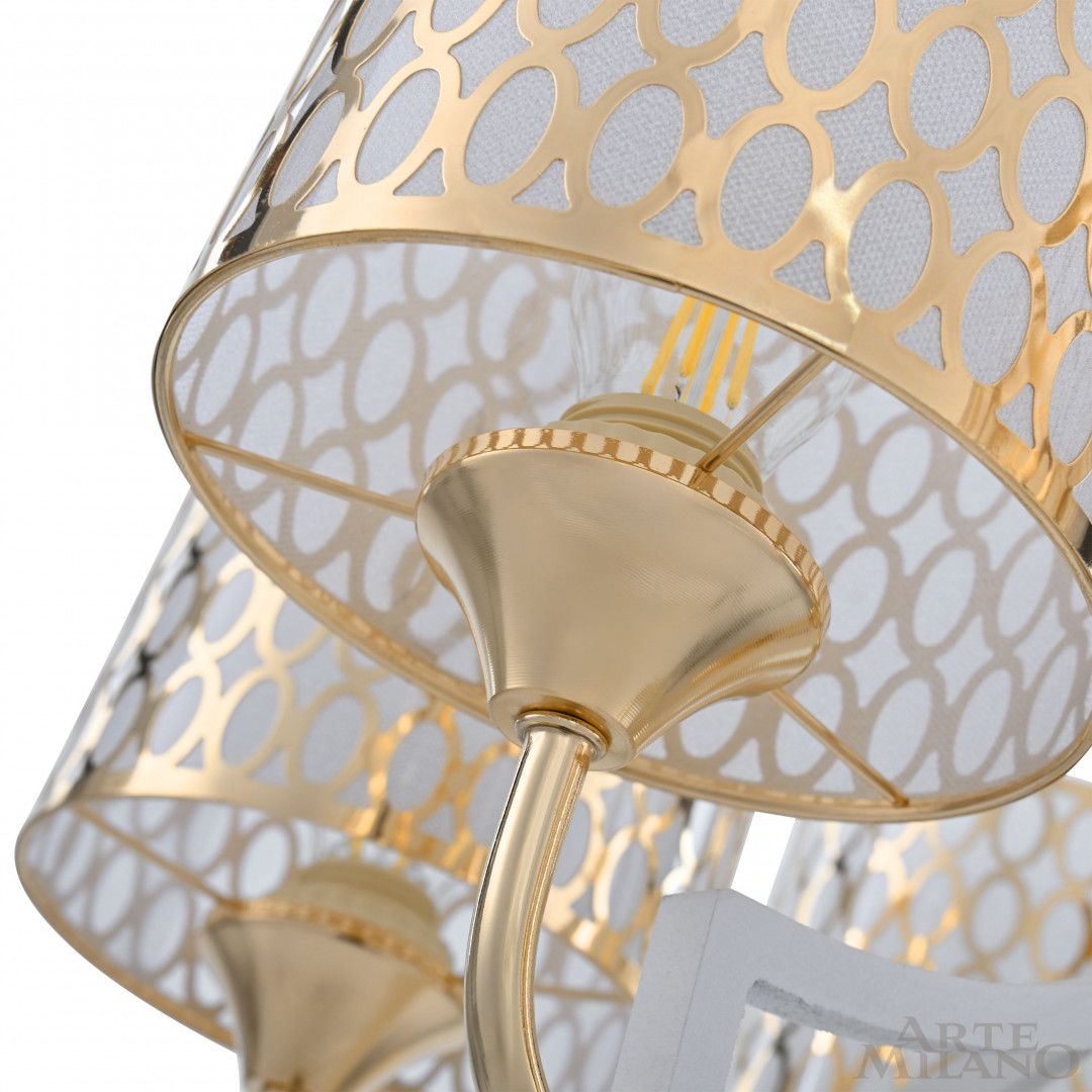 Подвесная люстра Arte Milano Florentia-3387 303387/6 Wh/Gd 3