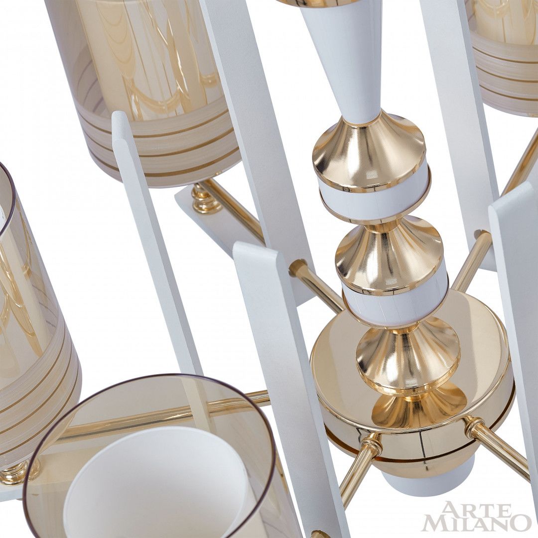 Подвесная люстра Arte Milano Florentia-6087 306087/6 Wh/Gd 4