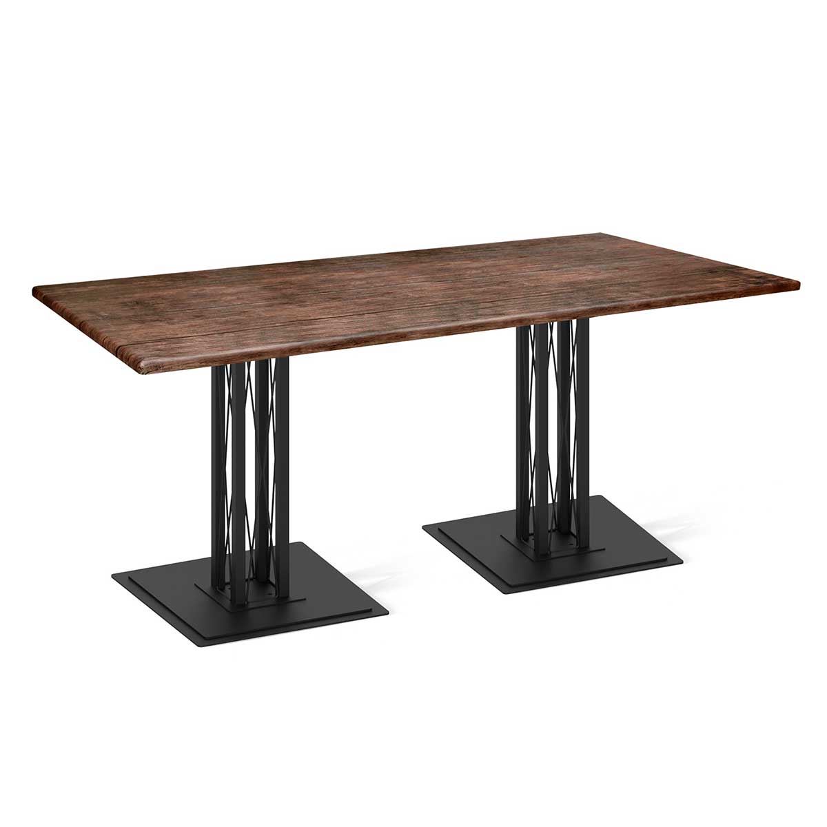 Кухонный стол Sheffilton SHT-TU6-BS1/120/80 МДФ черный муар/палисандр 7957392601